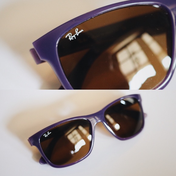 ray ban purple frame sunglasses